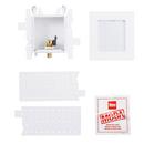 Oatey&reg; White 4-17/20 x 8 x 3-19/50 in. Ice Maker Supply Box 