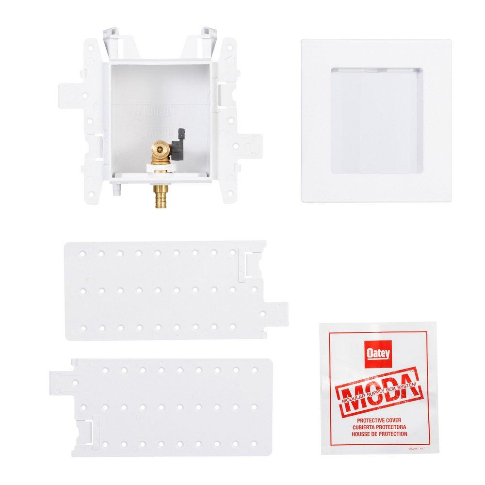 Oatey&reg; White Push-Connect Ice Maker Supply Box 