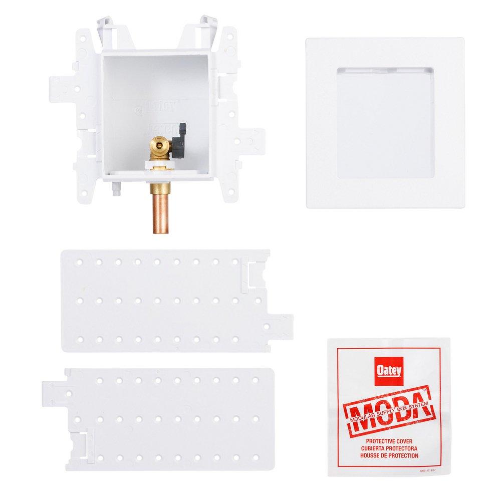 Oatey&reg; White Push-Connect Ice Maker Supply Box 
