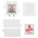 Oatey&reg; White Copper Lavatory Supply Box with Hammer Arrestor and Standard Pack 