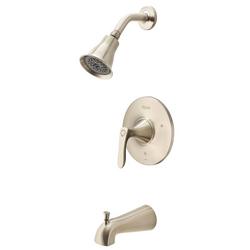 One Handle Single Function Bathtub & Shower Faucet in Brushed Nickel (Trim Only)