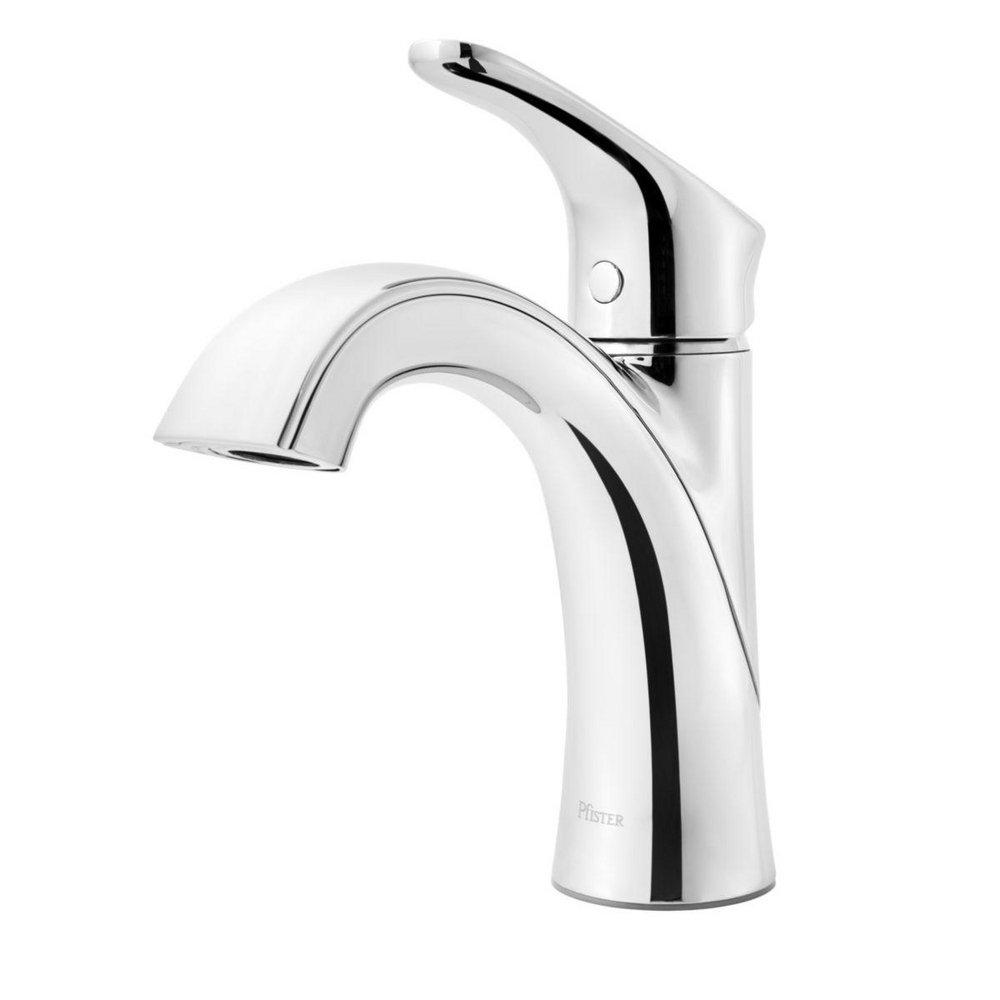 Pfister Polished Chrome Single Handle Monoblock Bathroom Sink Faucet 