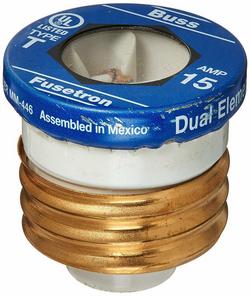 15A Dual-Element Time Delay Plug Fuse