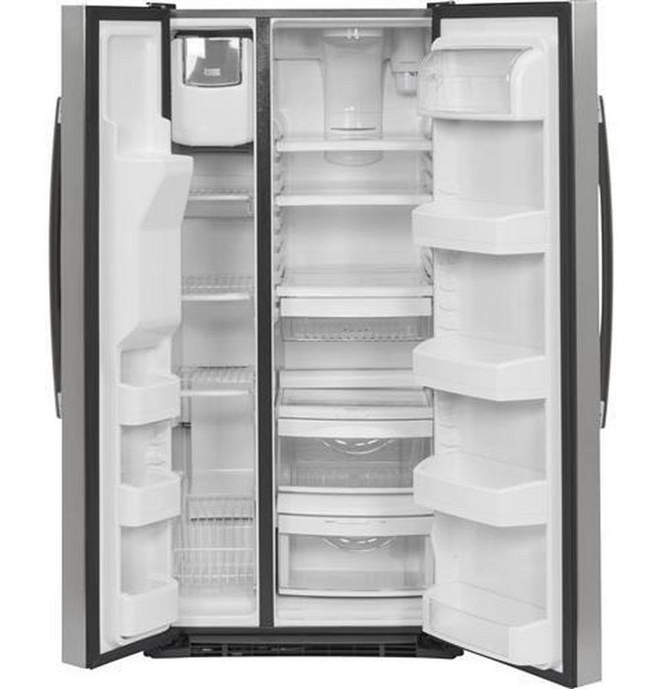 GE&reg; Stainless Steel 32-3/4 in. 23.2 cu. ft. Side-By-Side Refrigerator 