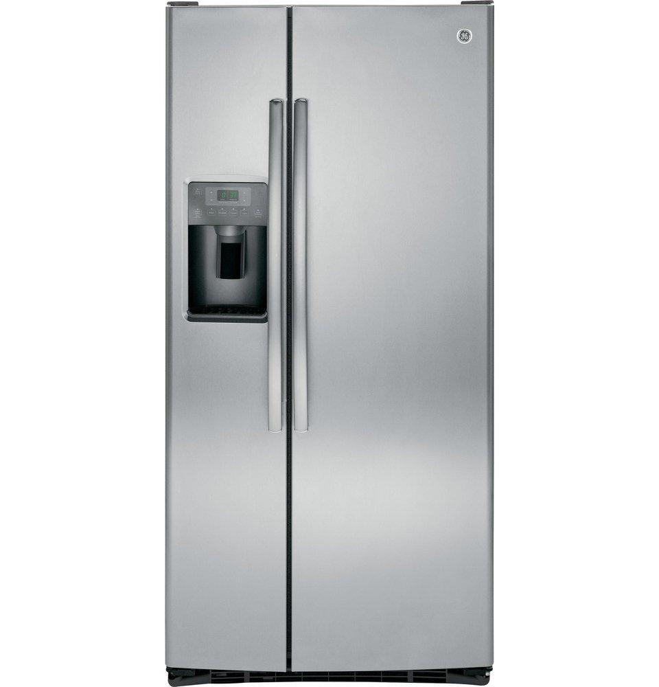 GE&reg; Stainless Steel 32-3/4 in. 23.2 cu. ft. Side-By-Side Refrigerator 
