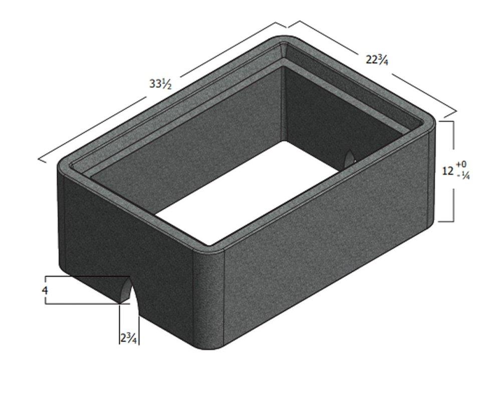 Old Castle Precast #4 Meter Box Cover 