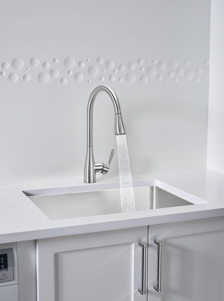 BLANCO Stainless Single Handle Pull Down Kitchen Faucet 