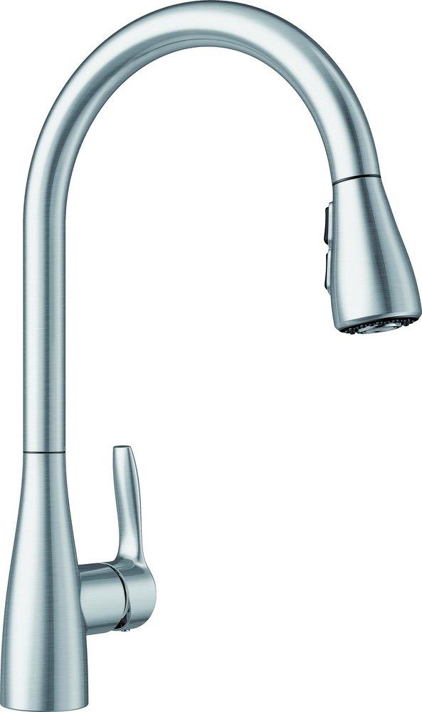 BLANCO Stainless Single Handle Pull Down Kitchen Faucet 