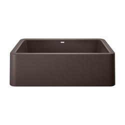 33 in. Farmhouse Silgranit Single Bowl Kitchen Sink in Cafe