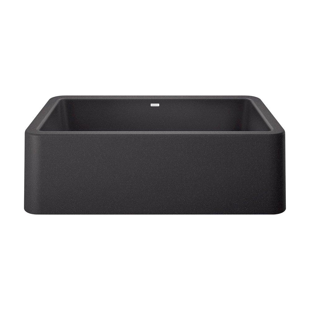 BLANCO Anthracite 33 x 19 in. Composite Single Bowl Farmhouse Kitchen Sink 
