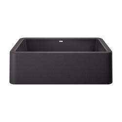 33 in. Farmhouse Silgranit Single Bowl Kitchen Sink in Anthracite