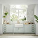 BLANCO White 33 x 19 in. No-Hole Composite Single Bowl Apron Front Kitchen Sink 