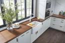 BLANCO White 33 x 19 in. No-Hole Composite Single Bowl Apron Front Kitchen Sink 