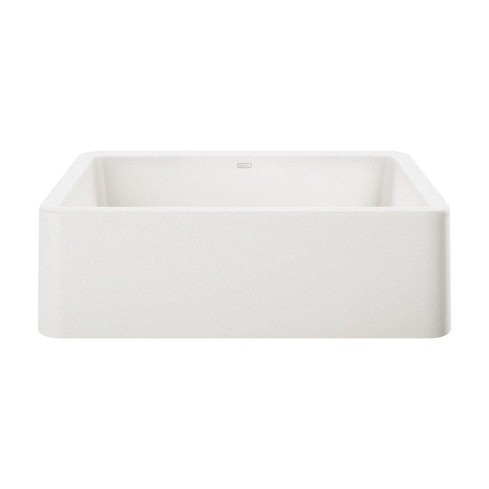 BLANCO White 33 x 19 in. Composite Single Bowl Farmhouse Kitchen Sink 