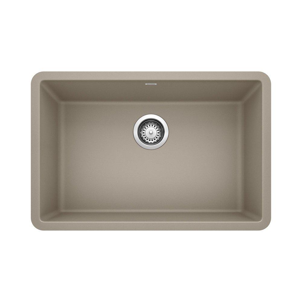 BLANCO Truffle 26-13/16 x 17-3/4 in. No Hole Composite Single Bowl Undermount Kitchen Sink 