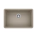 BLANCO Truffle 26-13/16 x 17-3/4 in. No Hole Composite Single Bowl Undermount Kitchen Sink 