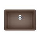 26-13/16 x 17-3/4 in. No Hole Composite Single Bowl Undermount Kitchen Sink in Cafe Brown