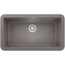 BLANCO Metallic Grey 33 x 19 in. Composite Single Bowl Farmhouse Kitchen Sink 