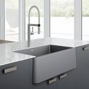 BLANCO Metallic Grey 33 x 19 in. Composite Single Bowl Farmhouse Kitchen Sink 