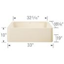 BLANCO Biscuit 33 x 19 in. Composite Single Bowl Farmhouse Kitchen Sink 