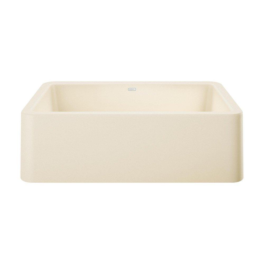 BLANCO Biscuit 33 x 19 in. Composite Single Bowl Farmhouse Kitchen Sink 