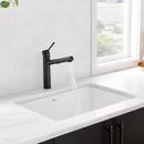BLANCO White 26-13/16 x 17-3/4 in. No Hole Composite Single Bowl Undermount Kitchen Sink 