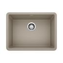 23-4/9 in. Undermount Silgranit Single Bowl Kitchen Sink in Truffle