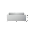 BLANCO White 36 x 19 in. Fireclay Single Bowl Farmhouse Kitchen Sink 