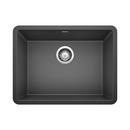 23-1/2 x 17-3/4 in. No Hole Composite Single Bowl Undermount Kitchen Sink in Anthracite