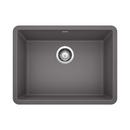 BLANCO Cinder 23-1/2 x 17-3/4 in. No Hole Composite Single Bowl Undermount Kitchen Sink 
