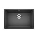 BLANCO Anthracite 26-13/16 x 17-3/4 in. No Hole Composite Single Bowl Undermount Kitchen Sink 