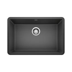 26-4/5 in. Undermount Silgranit Single Bowl Kitchen Sink in Anthracite