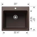 BLANCO Cafe 25 x 22 in. Drop-in and Undermount Laundry Sink 