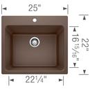 BLANCO Café 25 x 22 in. Drop-in and Undermount Laundry Sink 