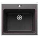 25 x 22 in. Drop-in and Undermount Laundry Sink in Cinder