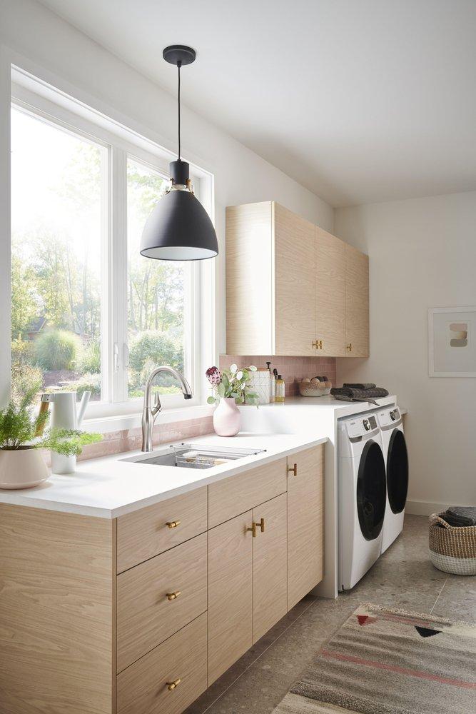 BLANCO Anthracite 25 x 22 in. Drop-in and Undermount Laundry Sink 