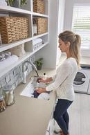 BLANCO Anthracite 25 x 22 in. Drop-in and Undermount Laundry Sink 