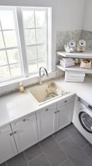 BLANCO Anthracite 25 x 22 in. Drop-in and Undermount Laundry Sink 