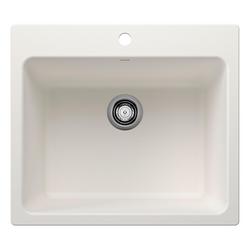25 x 22 in. Drop-in and Undermount Laundry Sink in White