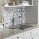 BLANCO Metallic Grey 1-Hole 1-Bowl Drop-In and Undermount Laundry Sink with Rear Center Drain 