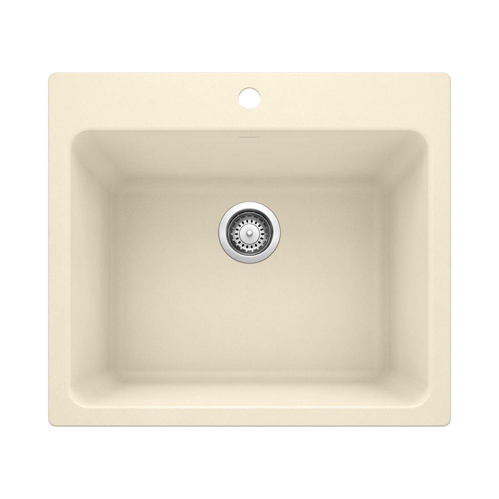 BLANCO Biscuit 25 x 22 in. Drop-in and Undermount Laundry Sink 