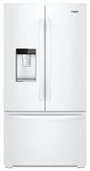 Whirlpool White 35-13/16 in. 23.8 cu. ft. Counter Depth French Door Full Refrigerator 