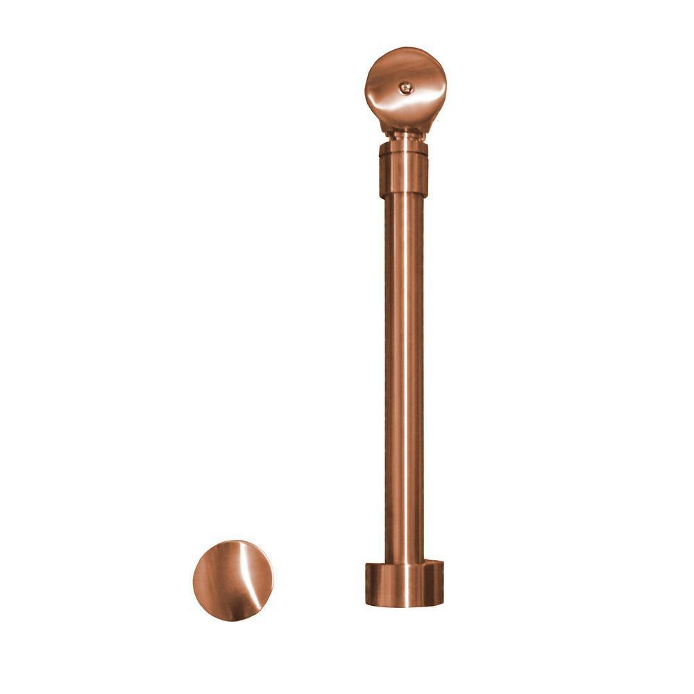 Native Trails Polished Copper Brass Push-Pull Drain 