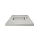 Native Trails Ash 48-1/2 in x 21-3/4 in Single Bowl Concrete Vanity Top 