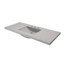 Native Trails Ash 48-1/2 in x 21-3/4 in Single Bowl Concrete Vanity Top 