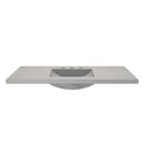 Native Trails Ash 48-1/2 in x 21-3/4 in Single Bowl Concrete Vanity Top 