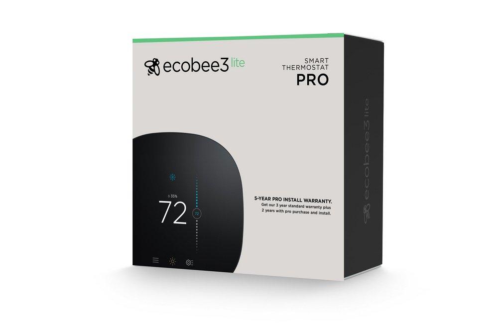 Ecobee Black 2H/2C, 4H/2C Programmable Thermostat 