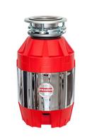 Franke Red/Chrome Continuous Feed Garbage Disposal with Power Cord 
