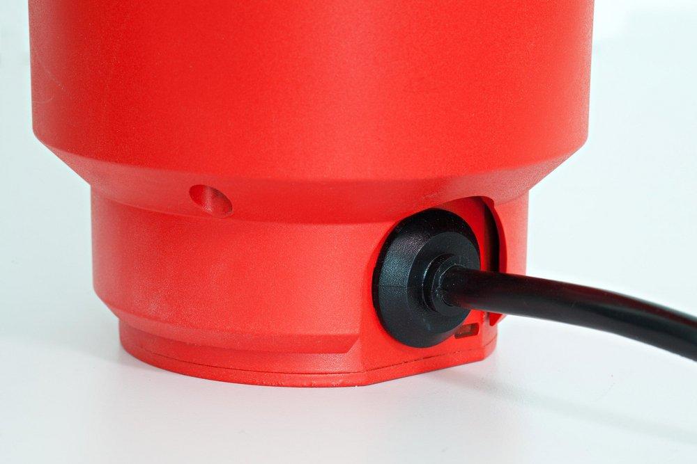 Franke Red/Chrome Continuous Feed Garbage Disposal with Power Cord 