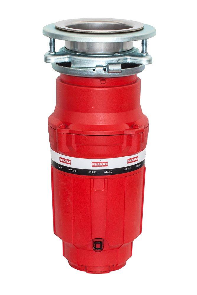 Franke Red/Chrome Continuous Feed Garbage Disposal with Power Cord 